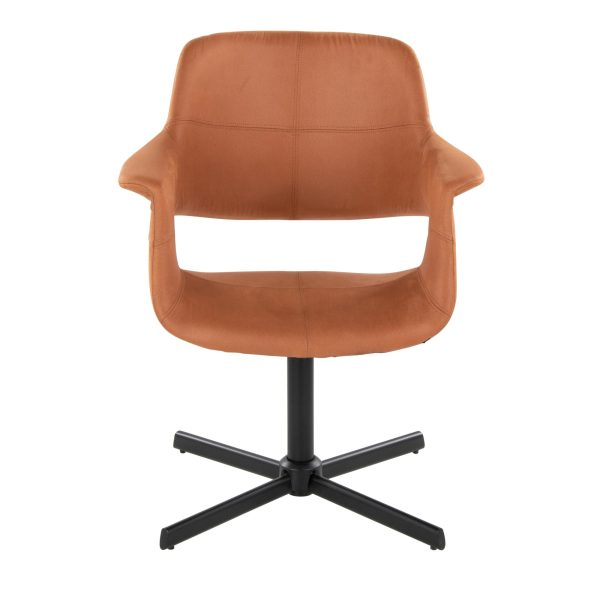 Vintage Flair Sedona Faux Leather Swivel Accent Chair 6