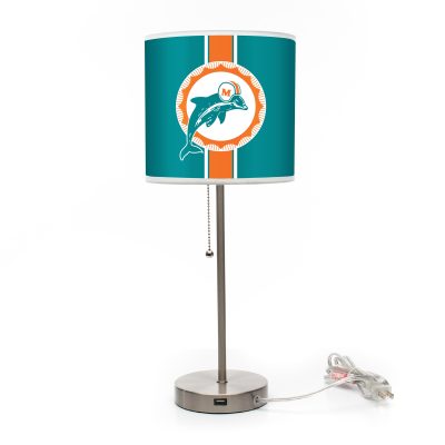 Vintage Miami Dolphins Chrome USB Charging Lamp