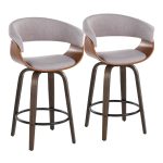 Vintage Mod 26-Inch Mid-Century Modern Swivel Counter Stools (Set of 2) 12 Vintage Mod 26-Inch Mid-Century Modern Swivel Counter Stools (Set of 2)