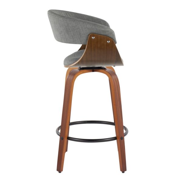 Vintage Mod 26 Mid Century Modern Swivel Counter Stool Set of 2 4
