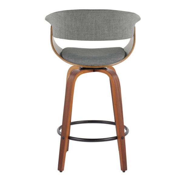 Vintage Mod 26 Mid Century Modern Swivel Counter Stool Set of 2 6