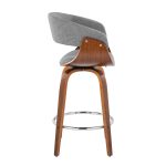 Vintage Mod 26 Mid-Century Walnut/Grey Counter Stools (Set of 2) 14 Vintage Mod 26 Mid-Century Walnut/Grey Counter Stools (Set of 2)
