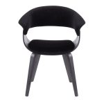 Vintage Mod Black Velvet Mid-Century Modern Accent Chairs (Set of 2) 22 Vintage Mod Black Velvet Mid-Century Modern Accent Chairs (Set of 2)