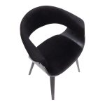 Vintage Mod Black Velvet Mid-Century Modern Accent Chairs (Set of 2) 23 Vintage Mod Black Velvet Mid-Century Modern Accent Chairs (Set of 2)