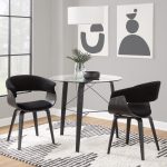 Vintage Mod Black Velvet Mid-Century Modern Accent Chairs (Set of 2) 16 Vintage Mod Black Velvet Mid-Century Modern Accent Chairs (Set of 2)