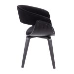 Vintage Mod Black Velvet Mid-Century Modern Accent Chairs (Set of 2) 19 Vintage Mod Black Velvet Mid-Century Modern Accent Chairs (Set of 2)