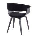 Vintage Mod Black Velvet Mid-Century Modern Accent Chairs (Set of 2) 20 Vintage Mod Black Velvet Mid-Century Modern Accent Chairs (Set of 2)