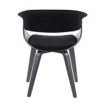 Vintage Mod Black Velvet Mid-Century Modern Accent Chairs (Set of 2) 21 Vintage Mod Black Velvet Mid-Century Modern Accent Chairs (Set of 2)