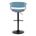 Vintage Mod Blue Mid-Century Modern Adjustable Swivel Barstool (Set of 2) 17 Vintage Mod Blue Mid-Century Modern Adjustable Swivel Barstool (Set of 2)