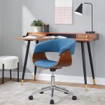 Vintage Mod Blue Mid-Century Modern Office Chair 10 Vintage Mod Blue Mid-Century Modern Office Chair