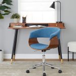 Vintage Mod Blue Mid-Century Modern Office Chair 9 Vintage Mod Blue Mid-Century Modern Office Chair