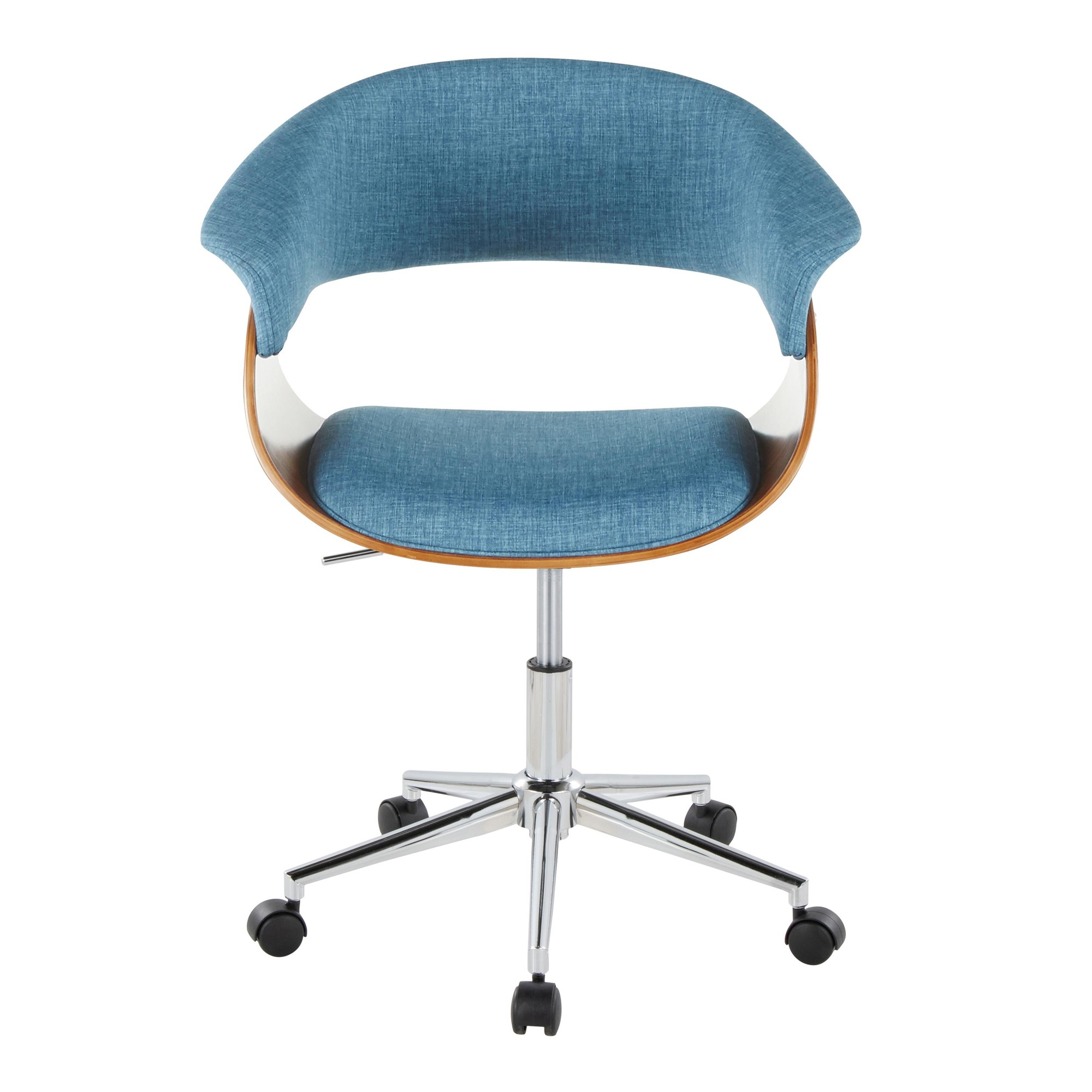 Vintage Mod Blue Mid-Century Modern Office Chair 7 Vintage Mod Blue Mid-Century Modern Office Chair - Image 7