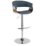 Vintage Mod Blue Mid-Century Modern Swivel Barstool 12 Vintage Mod Blue Mid-Century Modern Swivel Barstool
