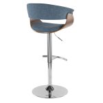 Vintage Mod Blue Mid-Century Modern Swivel Barstool 14 Vintage Mod Blue Mid-Century Modern Swivel Barstool