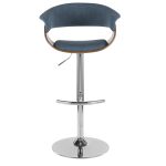 Vintage Mod Blue Mid-Century Modern Swivel Barstool 16 Vintage Mod Blue Mid-Century Modern Swivel Barstool