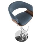 Vintage Mod Blue Mid-Century Modern Swivel Barstool 17 Vintage Mod Blue Mid-Century Modern Swivel Barstool