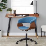 Vintage Mod Blue Mid-Century Modern Swivel Office Chair 10 Vintage Mod Blue Mid-Century Modern Swivel Office Chair