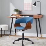 Vintage Mod Blue Mid-Century Modern Swivel Office Chair 9 Vintage Mod Blue Mid-Century Modern Swivel Office Chair
