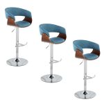 Vintage Mod Blue Swivel Mid-Century Modern Barstool (Set of 3) 23 Vintage Mod Blue Swivel Mid-Century Modern Barstool (Set of 3)