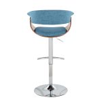 Vintage Mod Blue Swivel Mid-Century Modern Barstool (Set of 3) 20 Vintage Mod Blue Swivel Mid-Century Modern Barstool (Set of 3)