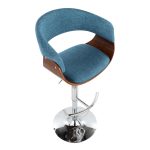 Vintage Mod Blue Swivel Mid-Century Modern Barstool (Set of 3) 22 Vintage Mod Blue Swivel Mid-Century Modern Barstool (Set of 3)