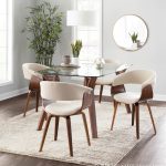 Vintage Mod Cream Mid-Century Modern Accent Chairs (Set of 2) 12 Vintage Mod Cream Mid-Century Modern Accent Chairs (Set of 2)