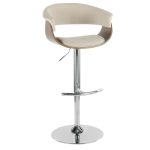 Vintage Mod Cream Swivel Mid-Century Modern Adjustable Barstool 10 Vintage Mod Cream Swivel Mid-Century Modern Adjustable Barstool