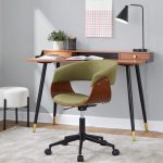 Vintage Mod Green Fabric Mid-Century Modern Office Chair 9 Vintage Mod Green Fabric Mid-Century Modern Office Chair