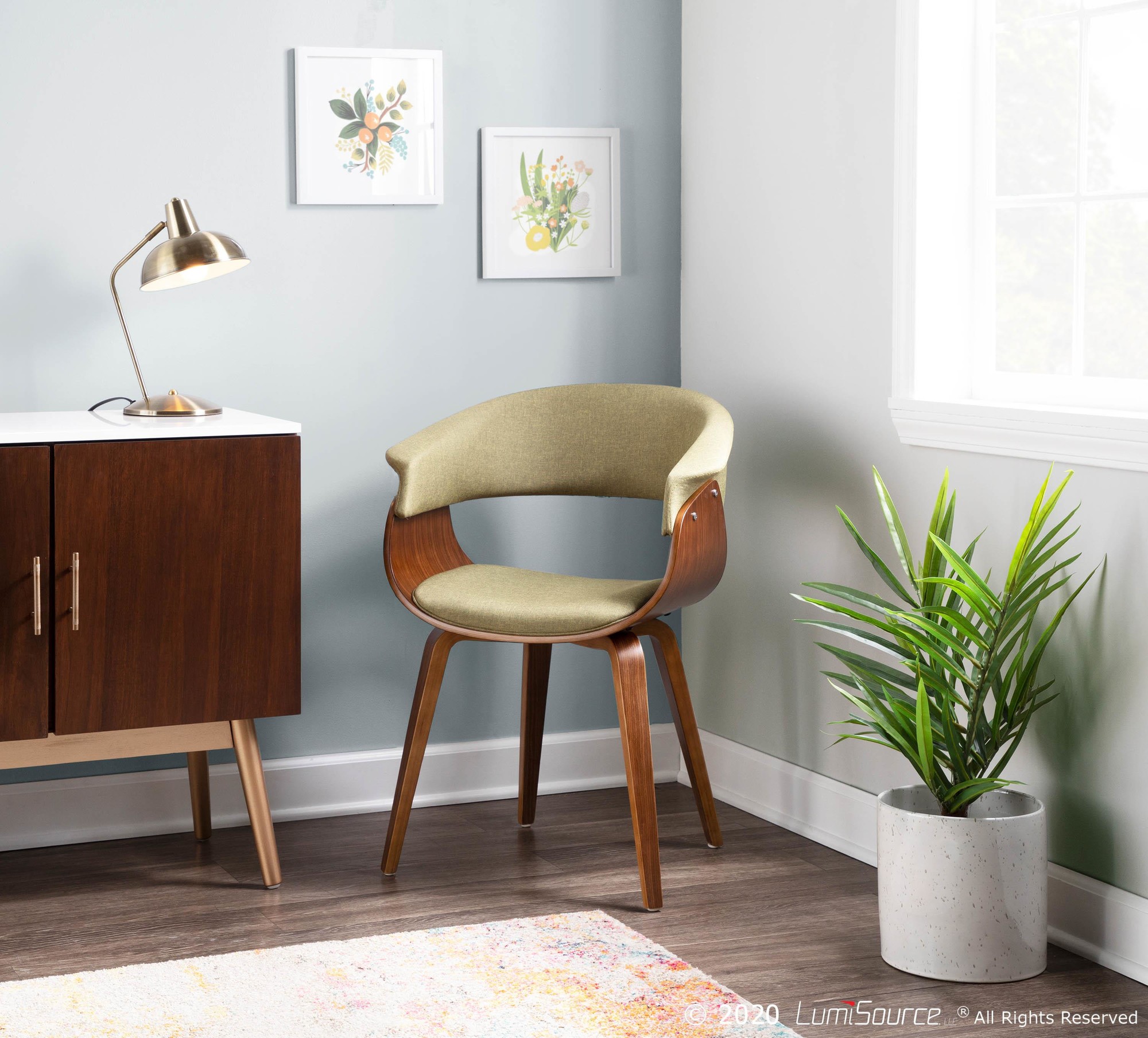 Vintage Mod Green Mid-Century Modern Dining Chairs (Set of 2) 2 Vintage Mod Green Mid-Century Modern Dining Chairs (Set of 2) - Image 2