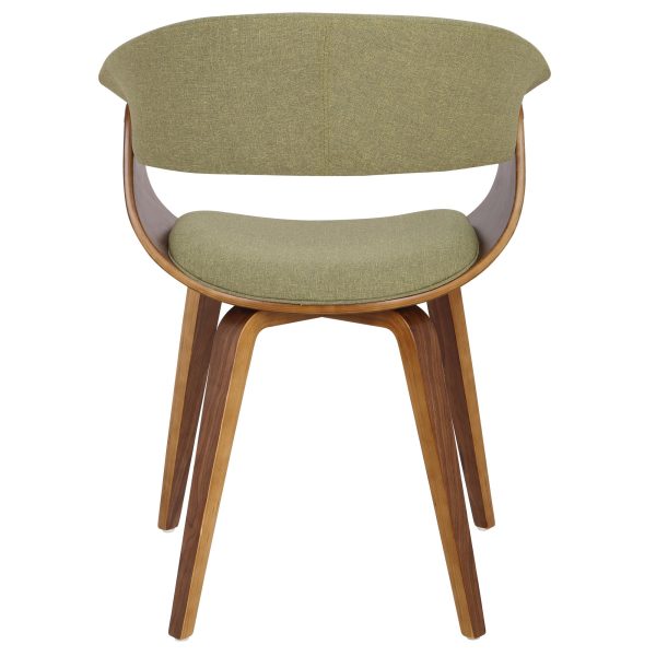 Vintage Mod Green Mid Century Modern Dining Chairs Set of 2 12