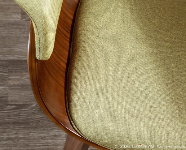 Vintage Mod Green Mid Century Modern Dining Chairs Set of 2 2
