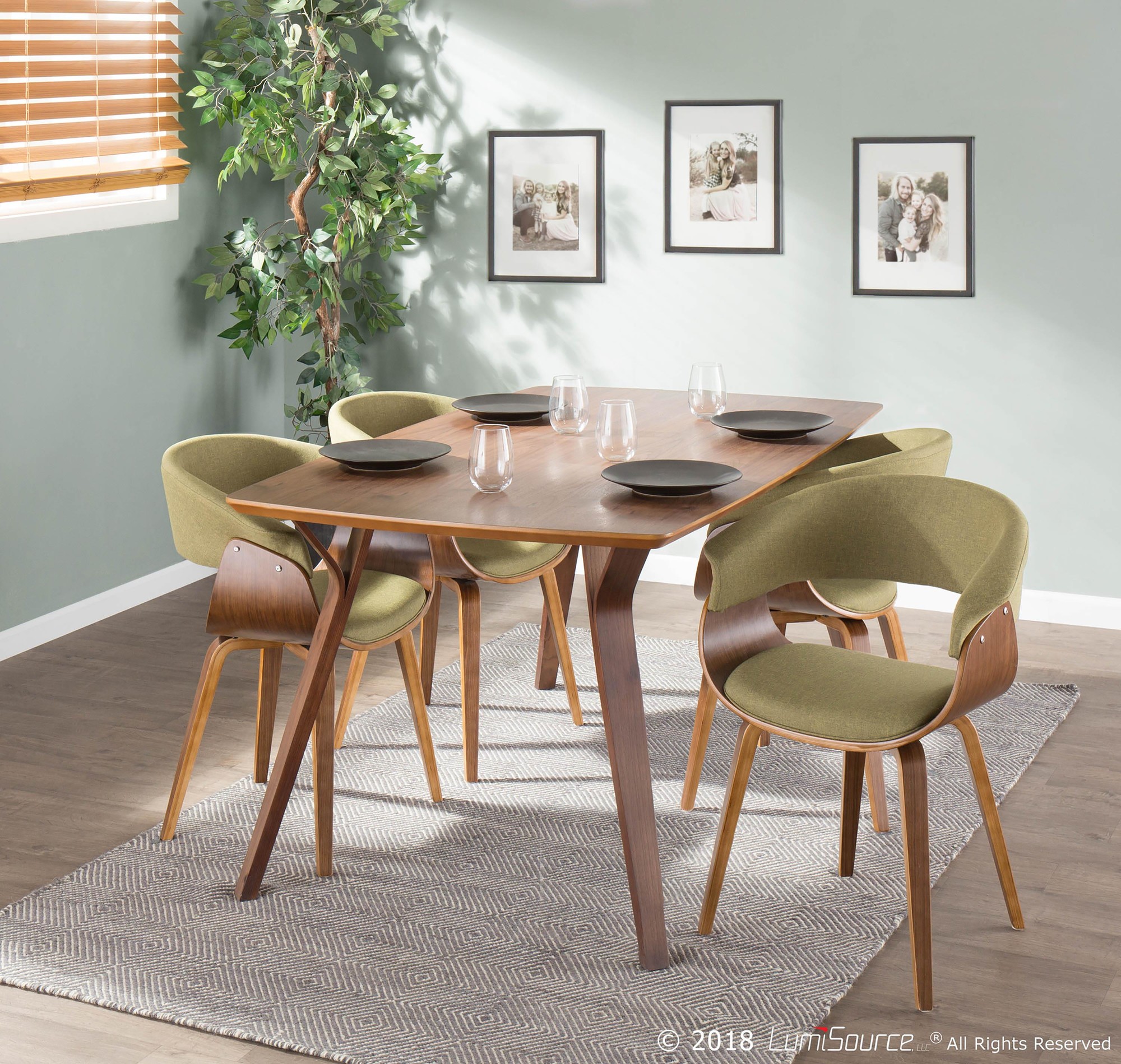 Vintage Mod Green Mid-Century Modern Dining Chairs (Set of 2) 7 Vintage Mod Green Mid-Century Modern Dining Chairs (Set of 2) - Image 7