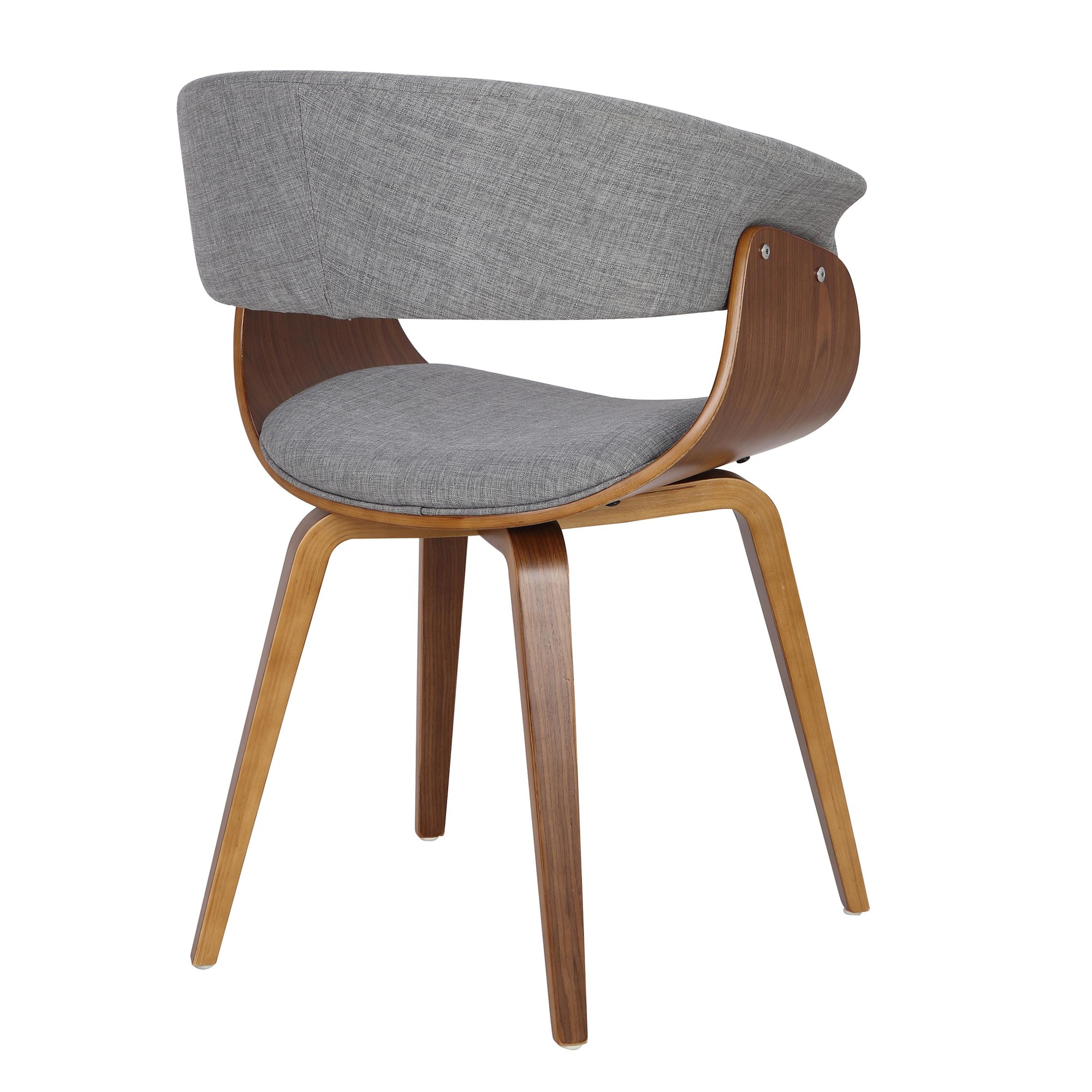 Vintage Mod Light Grey Mid-Century Modern Dining Chairs (Set of 2) 5 Vintage Mod Light Grey Mid-Century Modern Dining Chairs (Set of 2) - Image 5