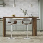 Vintage Mod Light Grey Swivel Adjustable Mid-Century Modern Barstool 15 Vintage Mod Light Grey Swivel Adjustable Mid-Century Modern Barstool