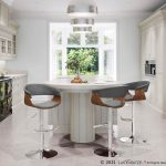 Vintage Mod Light Grey Swivel Adjustable Mid-Century Modern Barstool 16 Vintage Mod Light Grey Swivel Adjustable Mid-Century Modern Barstool
