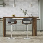 Vintage Mod Light Grey Swivel Barstools (Set of 2) 12 Vintage Mod Light Grey Swivel Barstools (Set of 2)