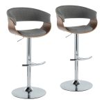 Vintage Mod Light Grey Swivel Barstools (Set of 2) 13 Vintage Mod Light Grey Swivel Barstools (Set of 2)