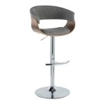 Vintage Mod Light Grey Swivel Barstools (Set of 2) 14 Vintage Mod Light Grey Swivel Barstools (Set of 2)