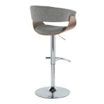 Vintage Mod Light Grey Swivel Barstools (Set of 2) 16 Vintage Mod Light Grey Swivel Barstools (Set of 2)