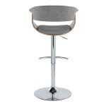 Vintage Mod Light Grey Swivel Barstools (Set of 2) 17 Vintage Mod Light Grey Swivel Barstools (Set of 2)