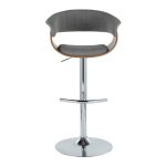 Vintage Mod Light Grey Swivel Barstools (Set of 2) 18 Vintage Mod Light Grey Swivel Barstools (Set of 2)