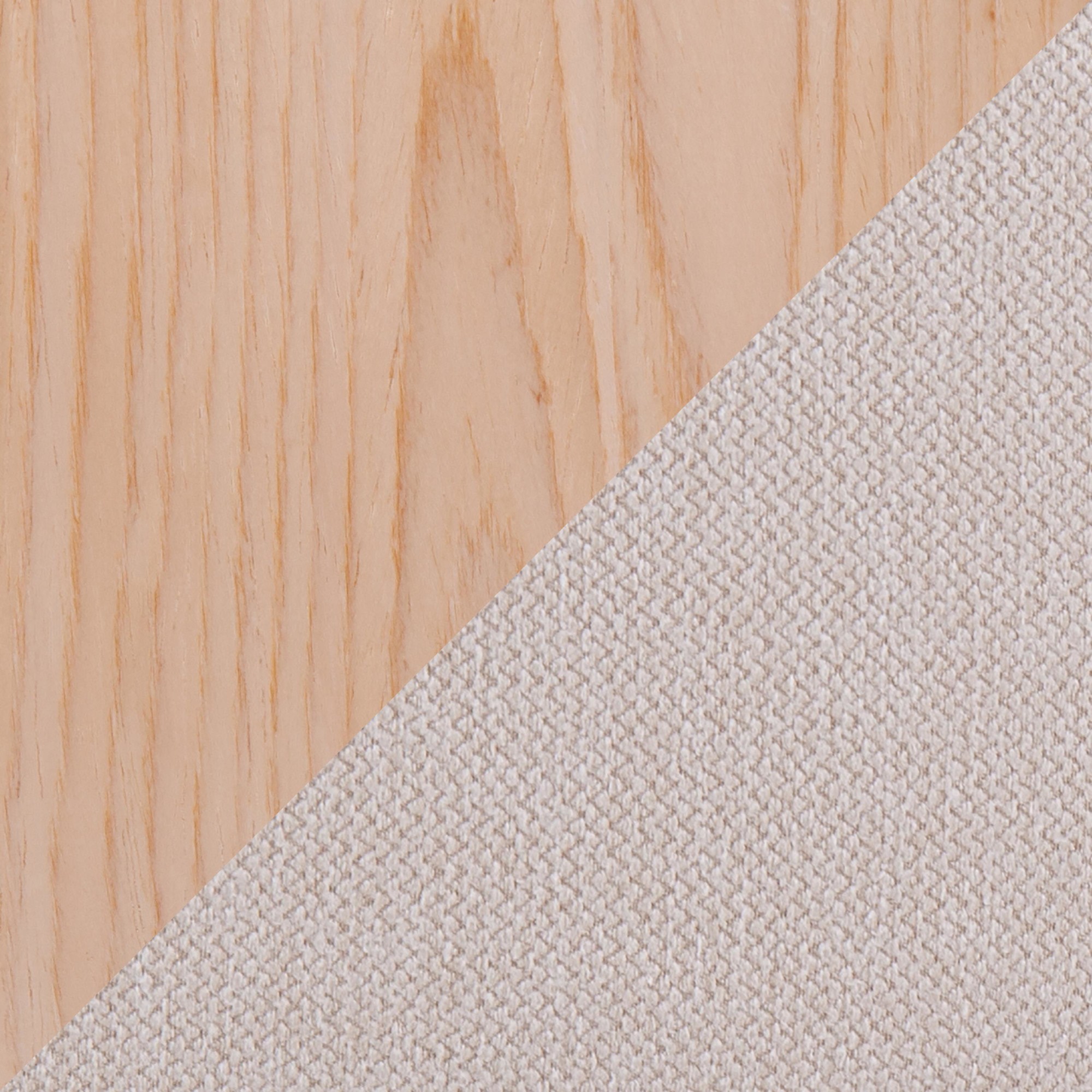 Vintage Mod Mid-Century Natural Wood Cream Accent Chairs (Set of 2) 17 Vintage Mod Mid-Century Natural Wood Cream Accent Chairs (Set of 2) - Image 17