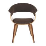 Vintage Mod Walnut Espresso Mid-Century Modern Accent Dining Chair 25 Vintage Mod Walnut Espresso Mid-Century Modern Accent Dining Chair