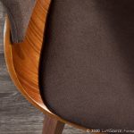 Vintage Mod Walnut Espresso Mid-Century Modern Accent Dining Chair 17 Vintage Mod Walnut Espresso Mid-Century Modern Accent Dining Chair