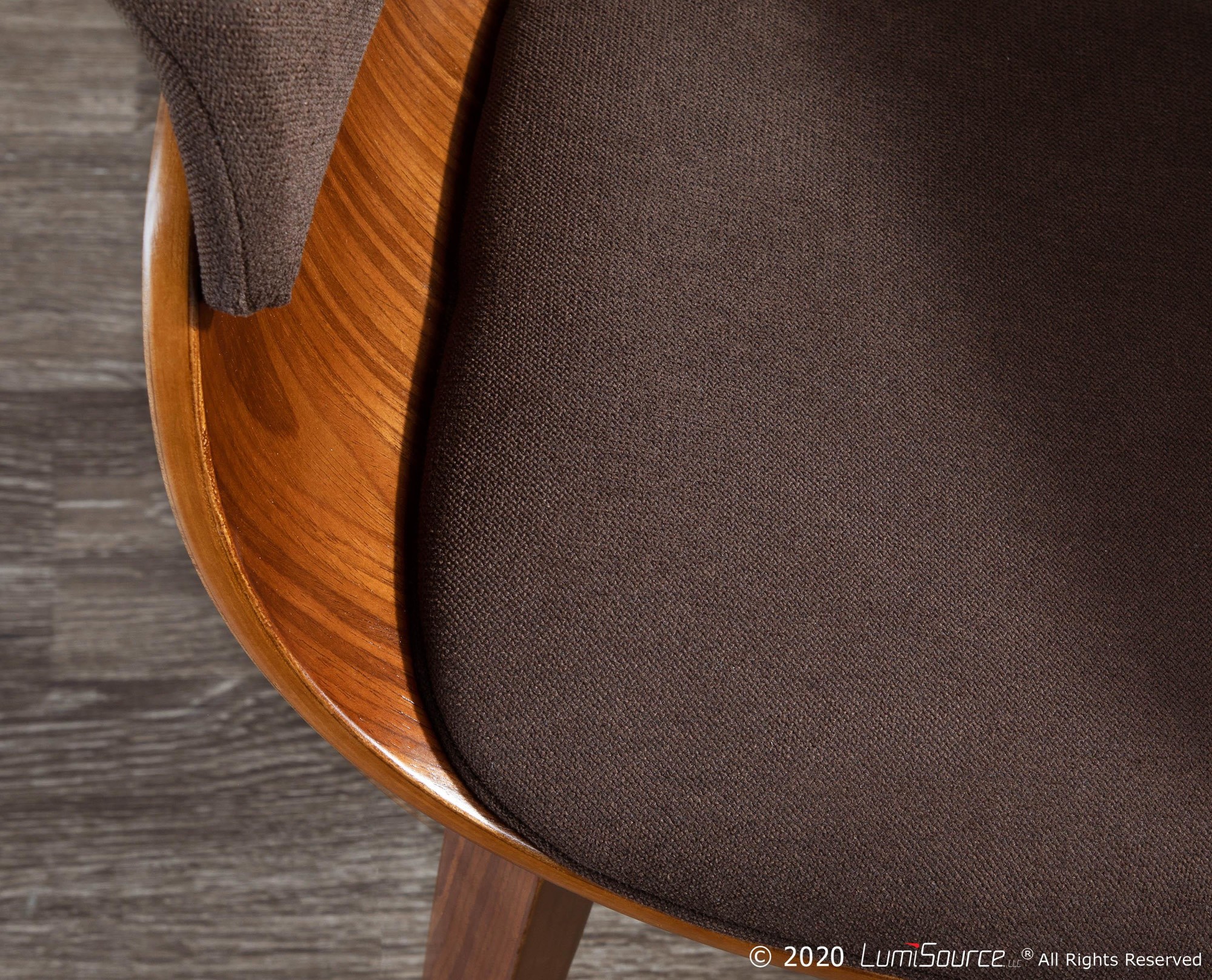 Vintage Mod Walnut Espresso Mid-Century Modern Accent Dining Chair 3 Vintage Mod Walnut Espresso Mid-Century Modern Accent Dining Chair - Image 3