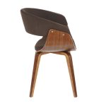 Vintage Mod Walnut Espresso Mid-Century Modern Accent Dining Chair 22 Vintage Mod Walnut Espresso Mid-Century Modern Accent Dining Chair