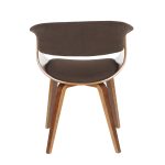 Vintage Mod Walnut Espresso Mid-Century Modern Accent Dining Chair 24 Vintage Mod Walnut Espresso Mid-Century Modern Accent Dining Chair