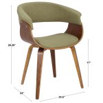 Vintage Mod Walnut and Blue Mid-Century Modern Accent Chair 25 Vintage Mod Walnut and Blue Mid-Century Modern Accent Chair