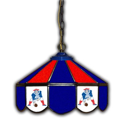 Vintage Patriots 14 inch Handcrafted Stained Glass Pub Light