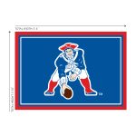 Vintage Patriots 4x6 Officially Licensed NFL Area Rug